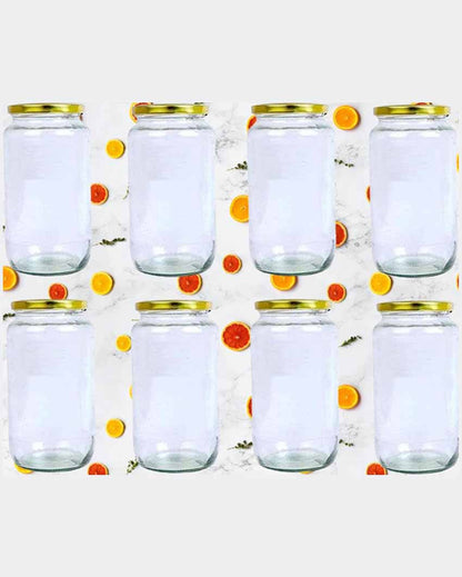 Medium Somil Clear Glass Jar for Home and Kitchen Organization | 1000 ML | 4 x 4 inches
