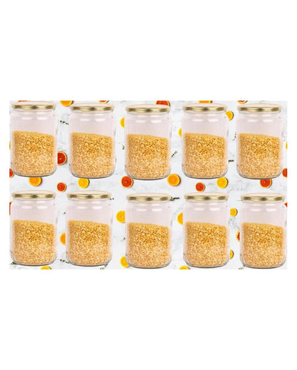 Versatile Somil Clear Glass Storage Jar for Kitchen Use | 1000 ML | 4 x 4 inches