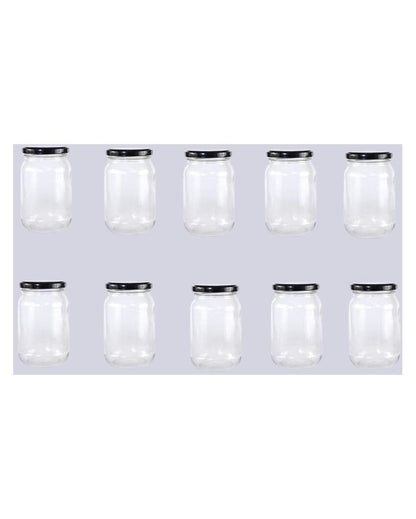 Durable Somil Clear Glass Jar for Home Kitchen Organization | 1000 ML | 4 x 4 inches