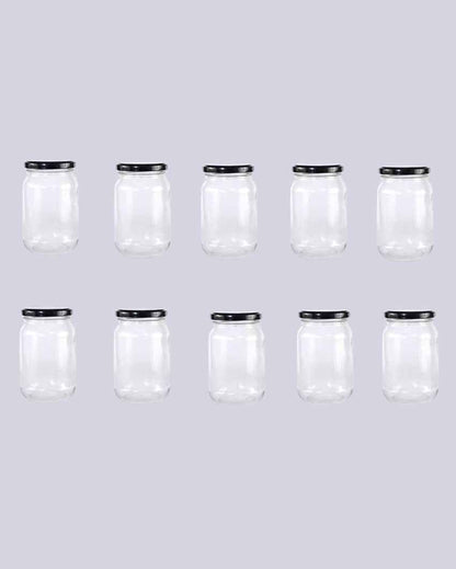 Durable Somil Clear Glass Jar for Home Kitchen Organization | 1000 ML | 4 x 4 inches