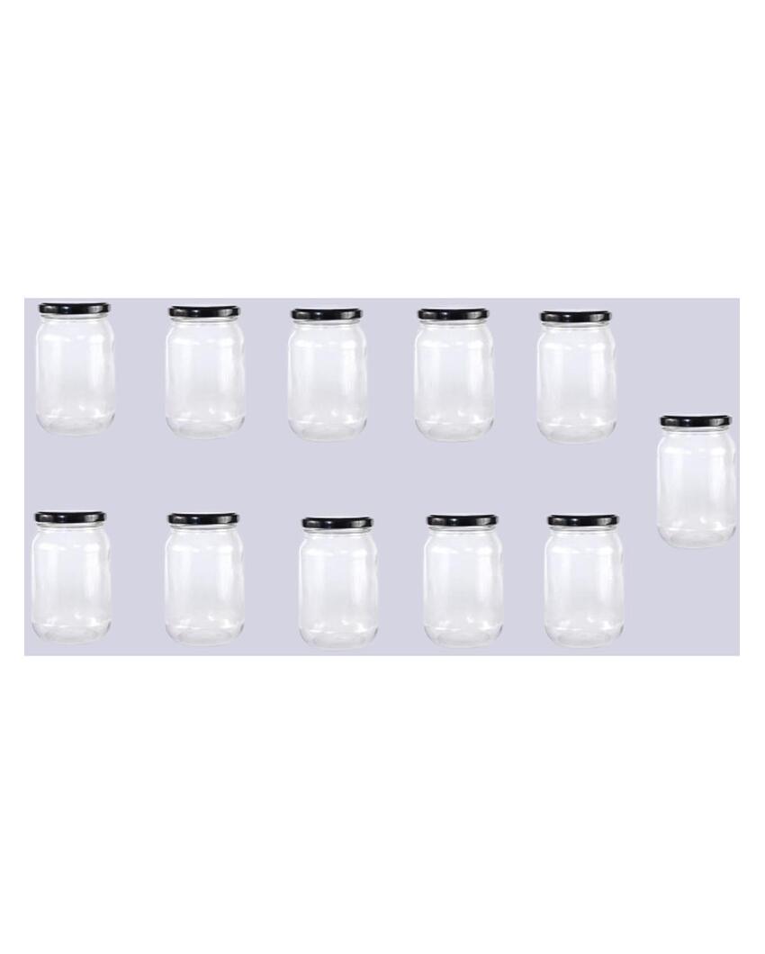 Durable Somil Clear Glass Jar for Home Kitchen Organization | 1000 ML | 4 x 4 inches