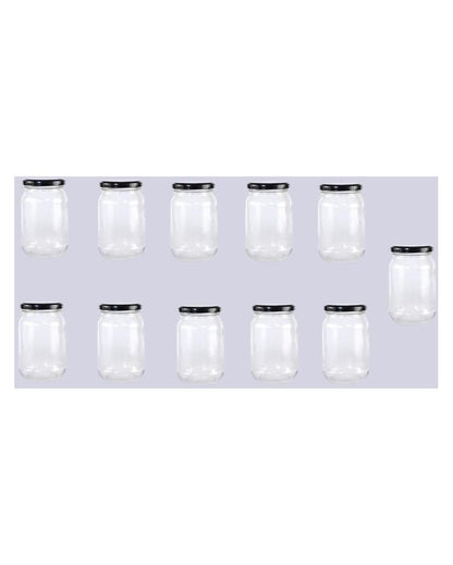 Durable Somil Clear Glass Jar for Home Kitchen Organization | 1000 ML | 4 x 4 inches