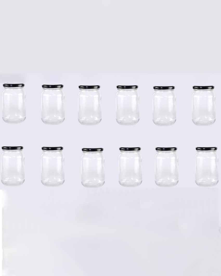 Durable Somil Clear Glass Jar for Home Kitchen Organization | 1000 ML | 4 x 4 inches