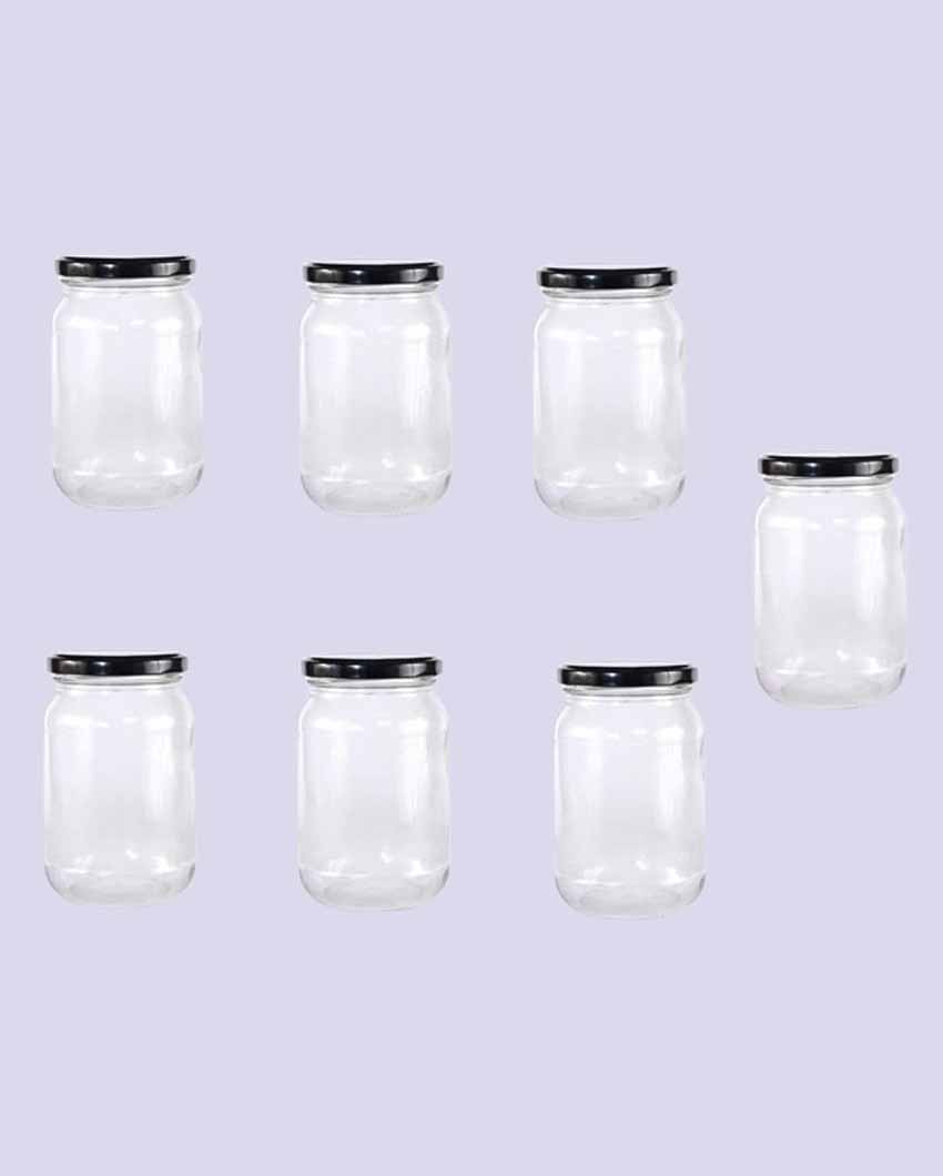 Durable Somil Clear Glass Jar for Home Kitchen Organization | 1000 ML | 4 x 4 inches