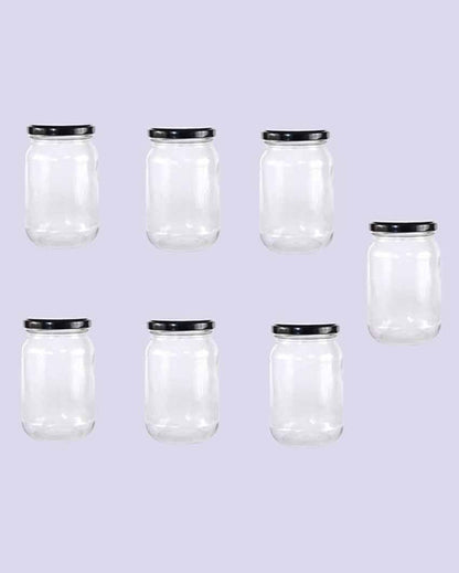 Durable Somil Clear Glass Jar for Home Kitchen Organization | 1000 ML | 4 x 4 inches