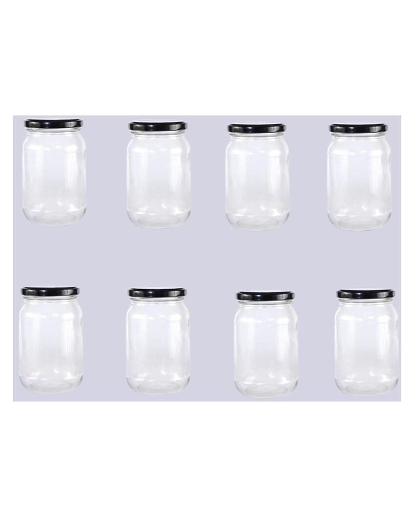 Durable Somil Clear Glass Jar for Home Kitchen Organization | 1000 ML | 4 x 4 inches