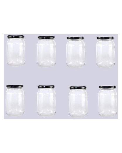 Durable Somil Clear Glass Jar for Home Kitchen Organization | 1000 ML | 4 x 4 inches