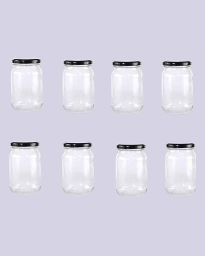 Durable Somil Clear Glass Jar for Home Kitchen Organization | 1000 ML | 4 x 4 inches