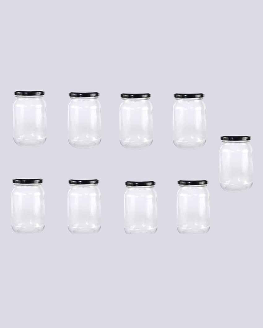 Durable Somil Clear Glass Jar for Home Kitchen Organization | 1000 ML | 4 x 4 inches