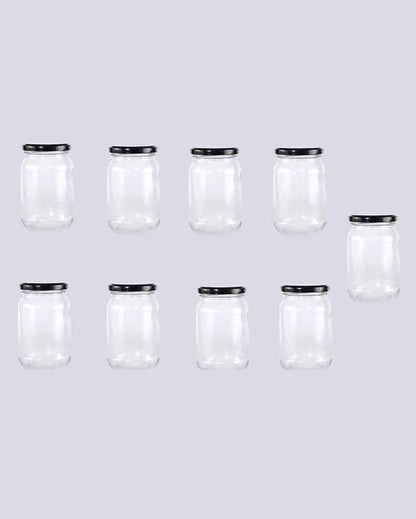 Durable Somil Clear Glass Jar for Home Kitchen Organization | 1000 ML | 4 x 4 inches