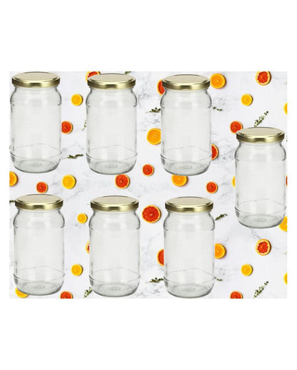 Small Somil Clear Glass Jar for Kitchen Storage and Organization | 400 ML | 3 x 3 inches