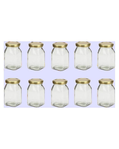 Small Versatile Somil Clear Glass Jar for Kitchen Essentials | 400 ML | 3 x 3 inches