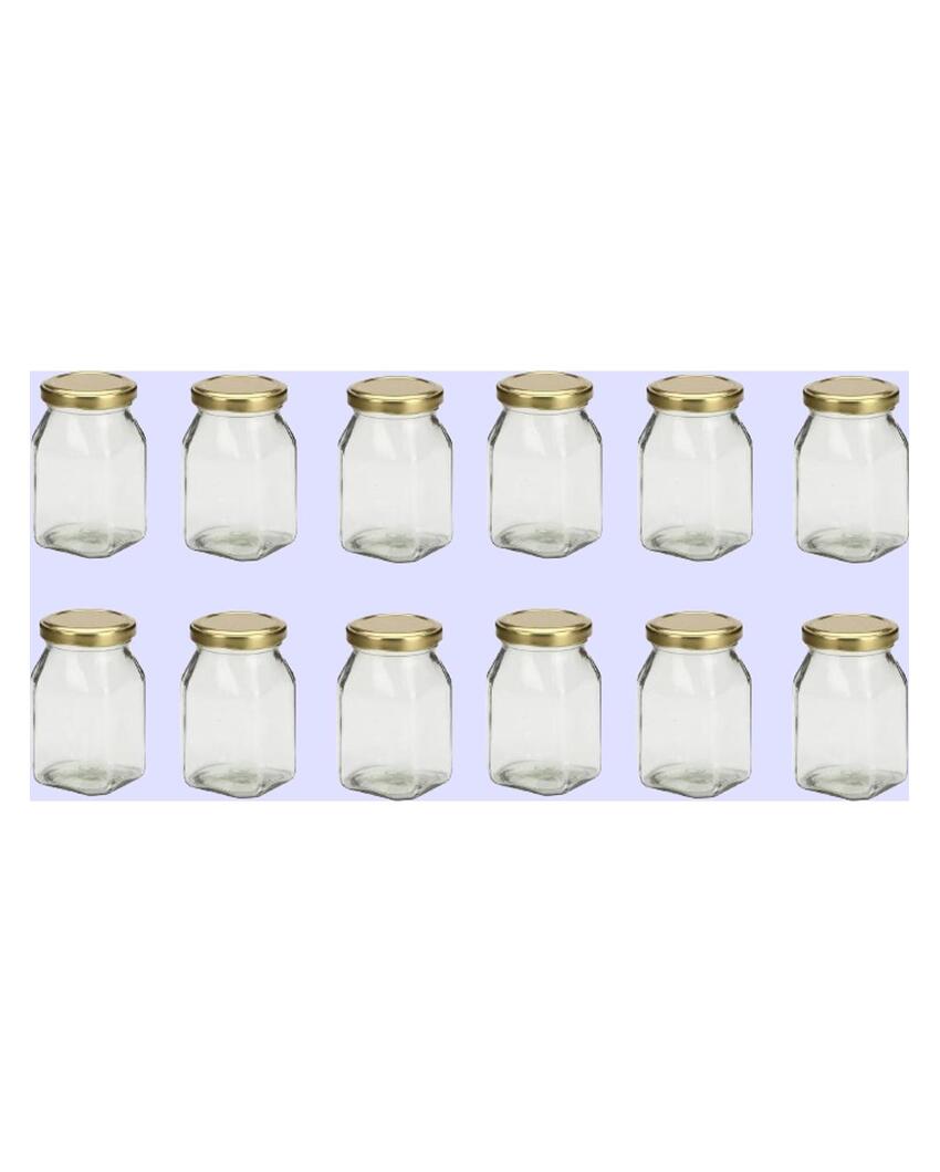 Small Versatile Somil Clear Glass Jar for Kitchen Essentials | 400 ML | 3 x 3 inches