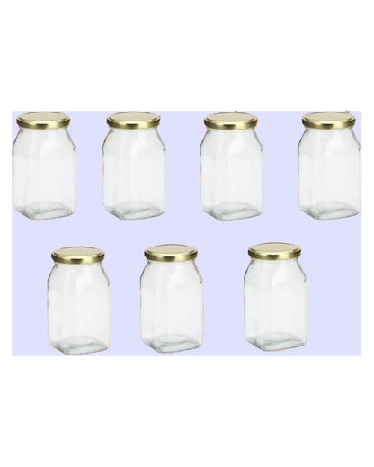 Small Versatile Somil Clear Glass Jar for Kitchen Essentials | 400 ML | 3 x 3 inches