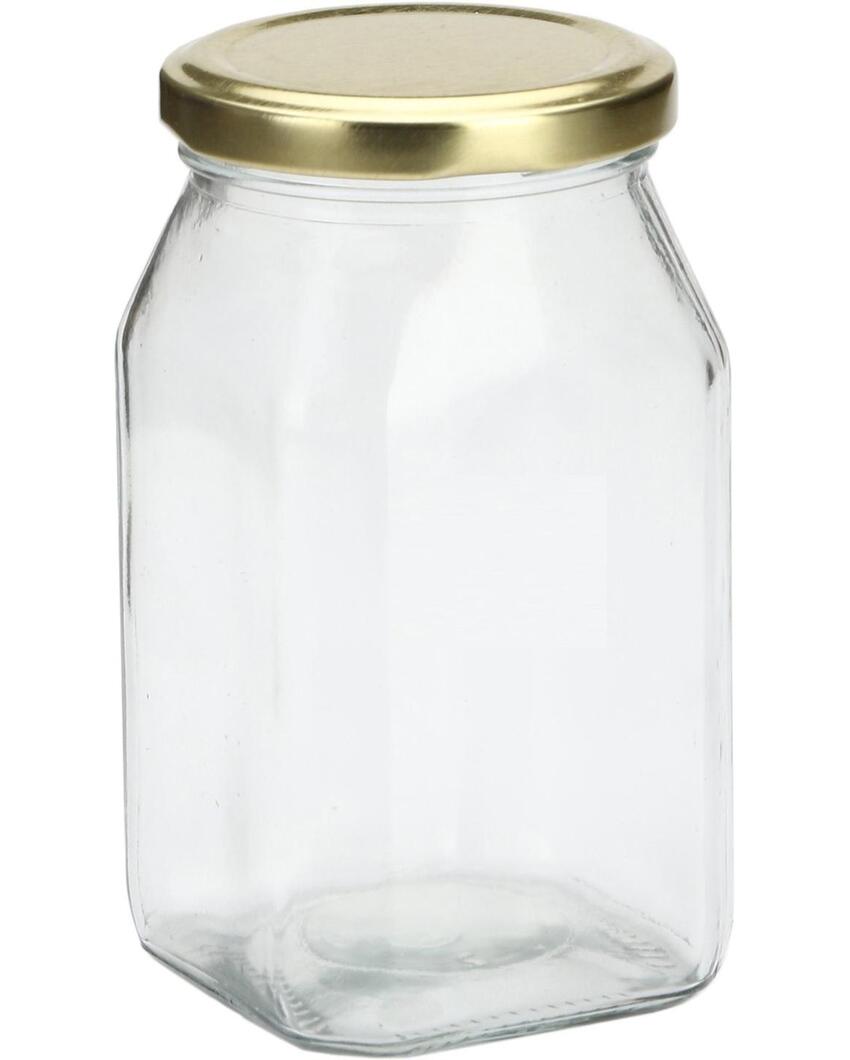 Somil Compact Glass Jar for Home and Kitchen Storage Needs | 400 ML | 3 x 3 inches