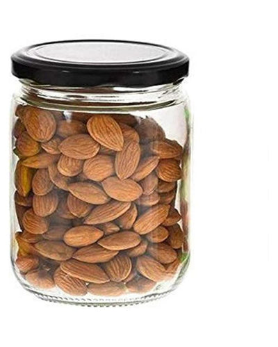 Clear Glass Storage Jar for Home Pantry Organization | 500 ML | 4 x 4 inches