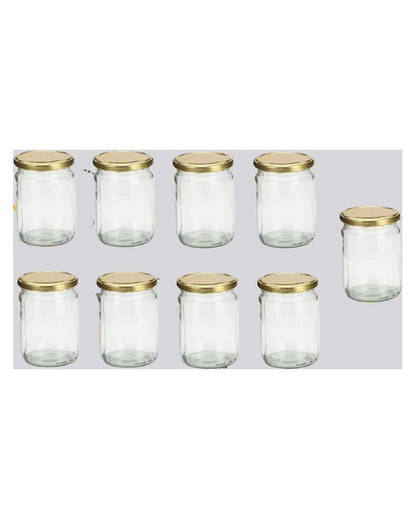 Clear Somil Glass Jar for Kitchen Storage Solutions | 500 ML | 4 x 4 inches