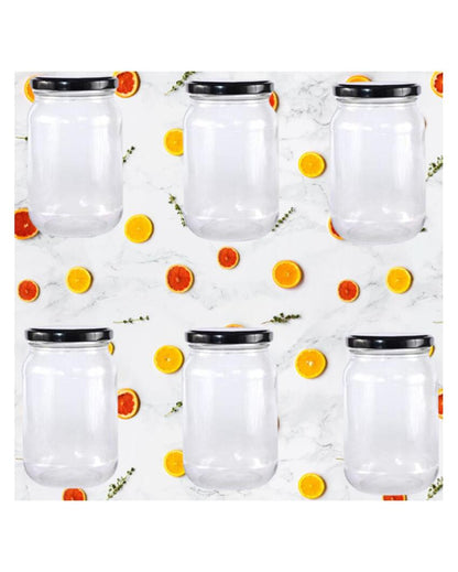 Versatile Clear Somil Glass Storage Jar for Kitchen Essentials | 500 ML | 4 x 4 inches