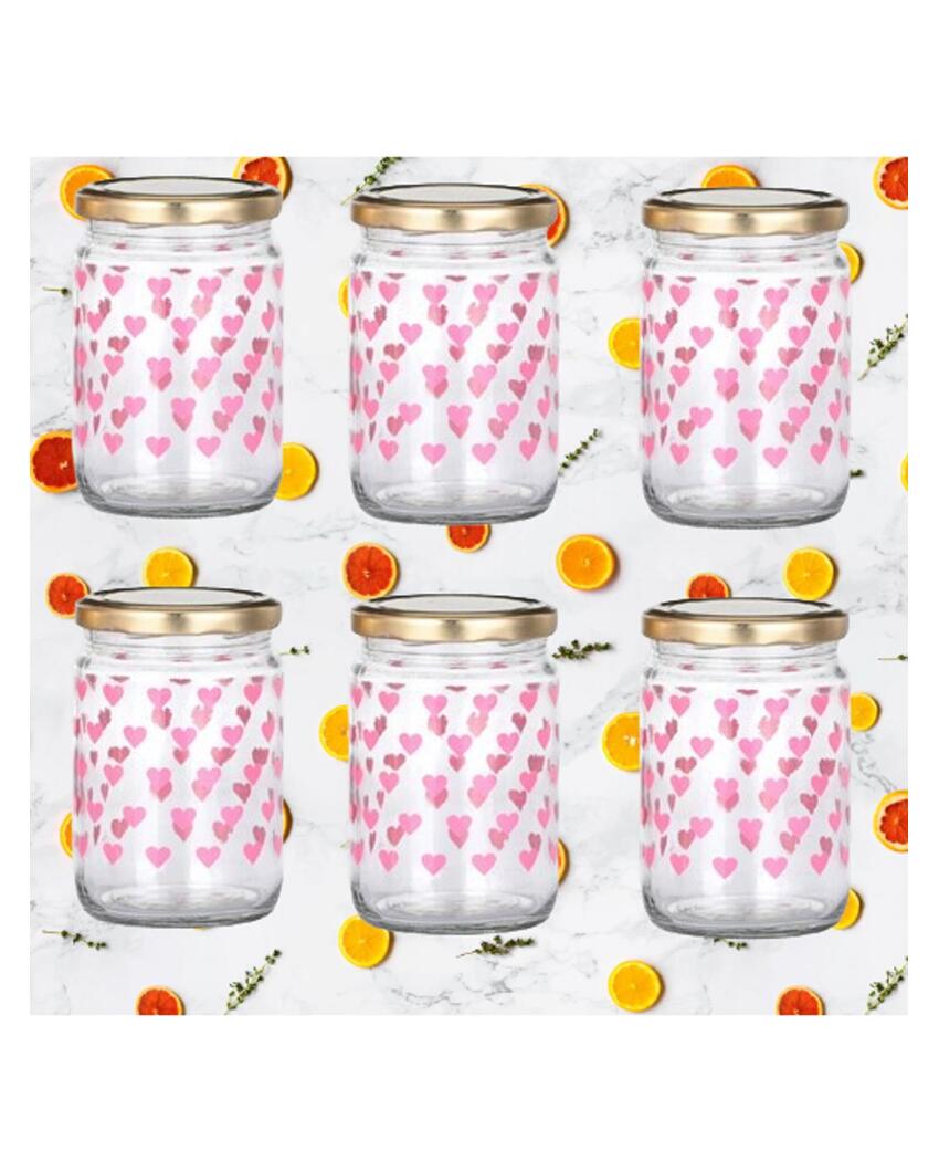 Clear Somil Glass Storage Jar for Efficient Kitchen Use | 500 ML | 4 x 4 inches