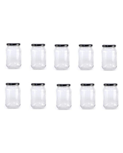 Versatile Clear Glass Jar for Home Kitchen Storage Needs | 1000 ML | 4 x 8 inches