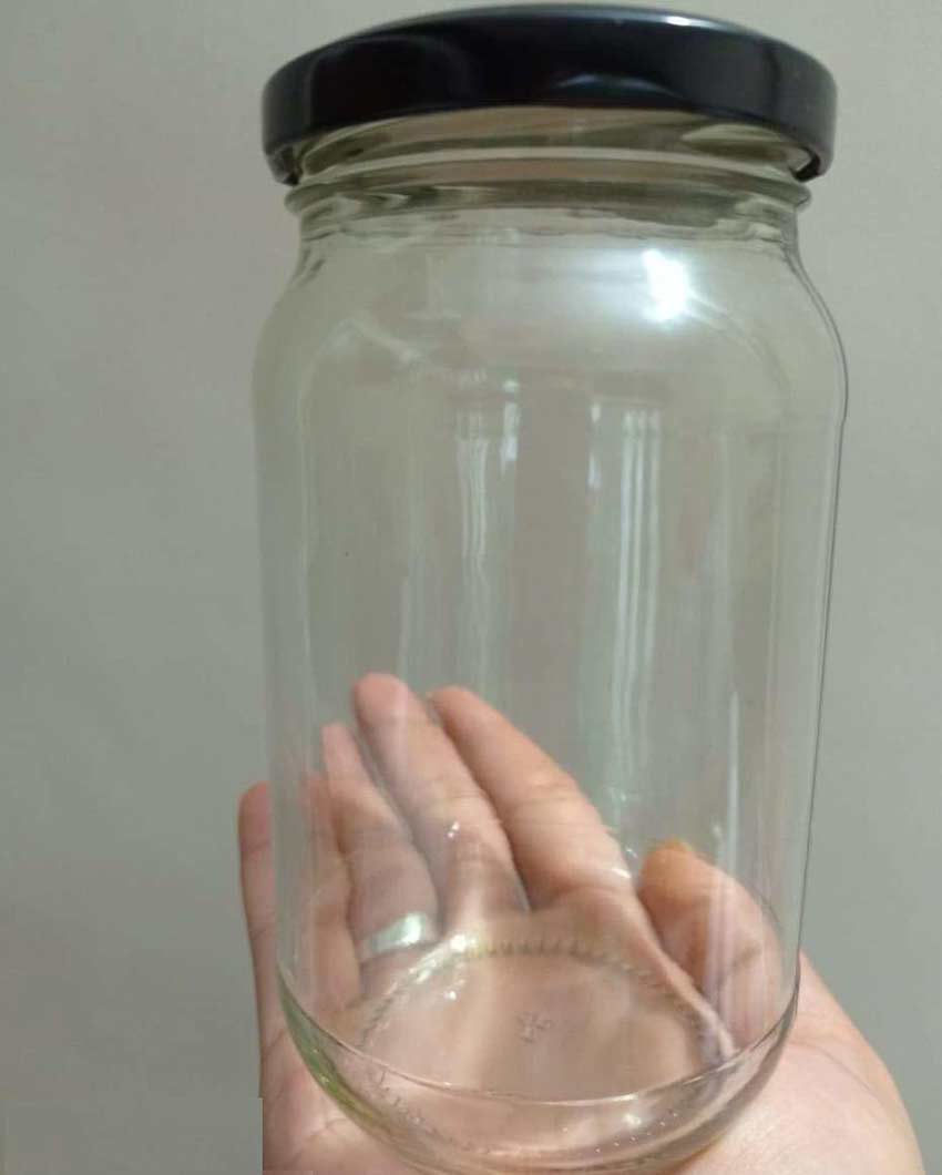 Versatile Clear Glass Jar for Home Kitchen Storage Needs | 1000 ML | 4 x 8 inches