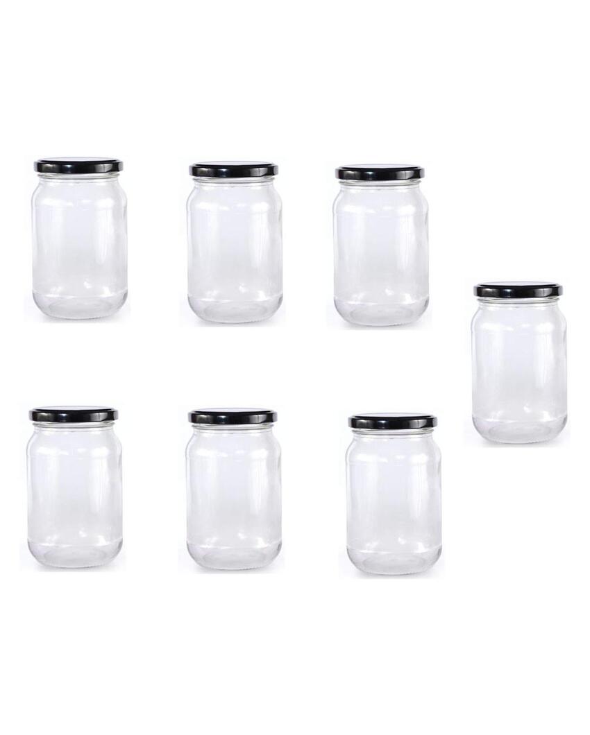 Versatile Clear Glass Jar for Home Kitchen Storage Needs | 1000 ML | 4 x 8 inches