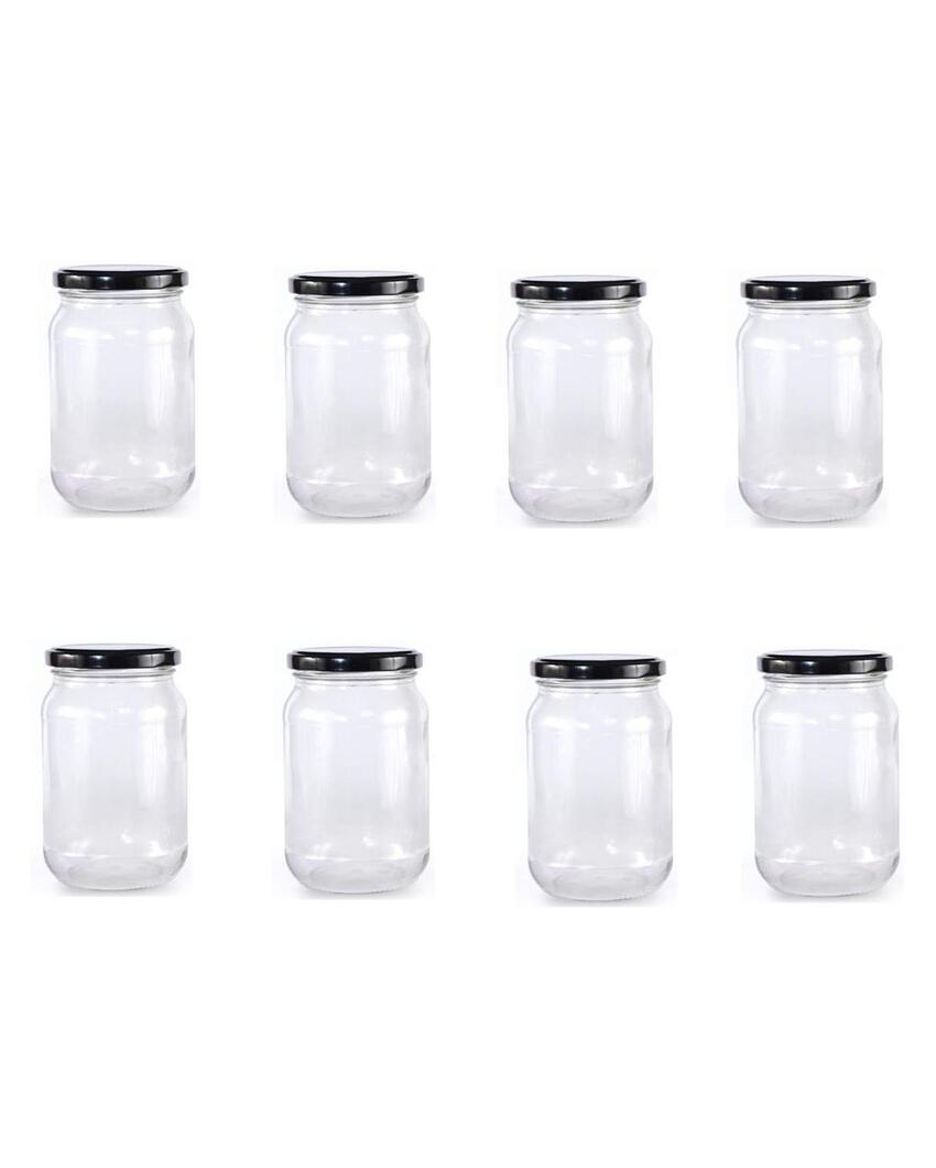 Versatile Clear Glass Jar for Home Kitchen Storage Needs | 1000 ML | 4 x 8 inches