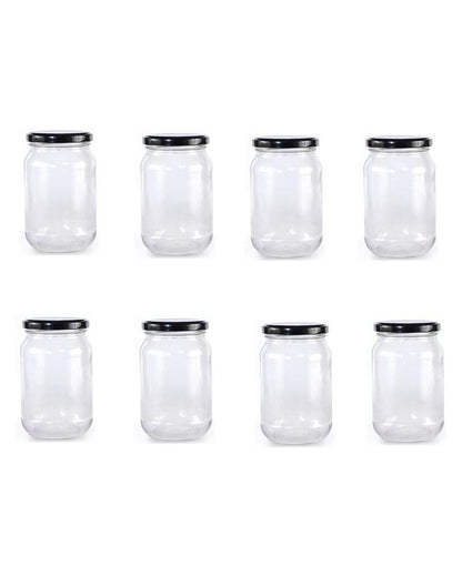 Versatile Clear Glass Jar for Home Kitchen Storage Needs | 1000 ML | 4 x 8 inches