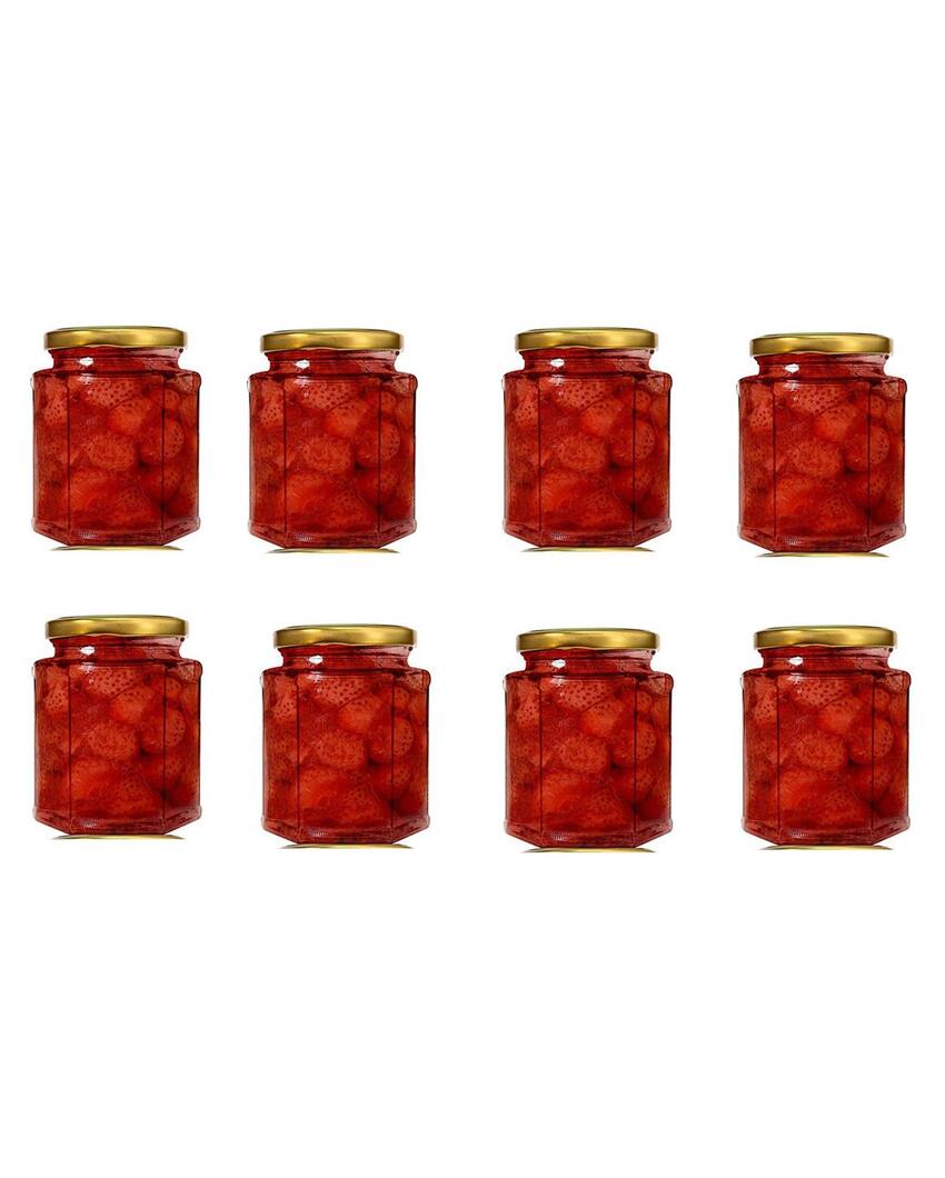 Medium Clear Glass Jar for Kitchen Storage and Organization | 400 ML | 4 x 5 inches