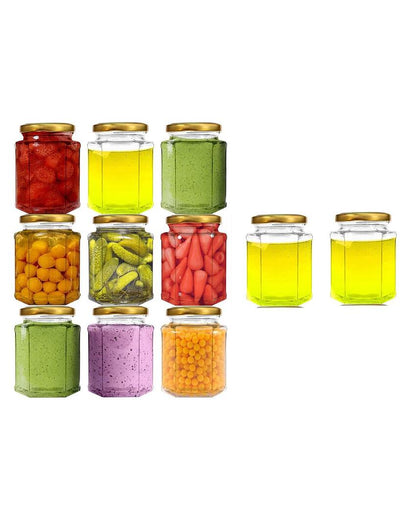 Medium Clear Glass Jar for Kitchen Storage and Organization | 400 ML | 4 x 5 inches