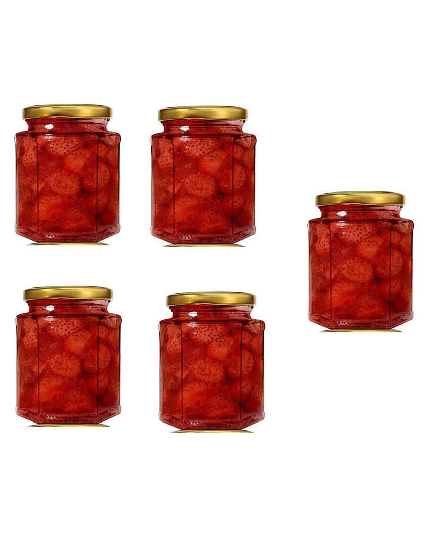 Medium Clear Glass Jar for Kitchen Storage and Organization | 400 ML | 4 x 5 inches