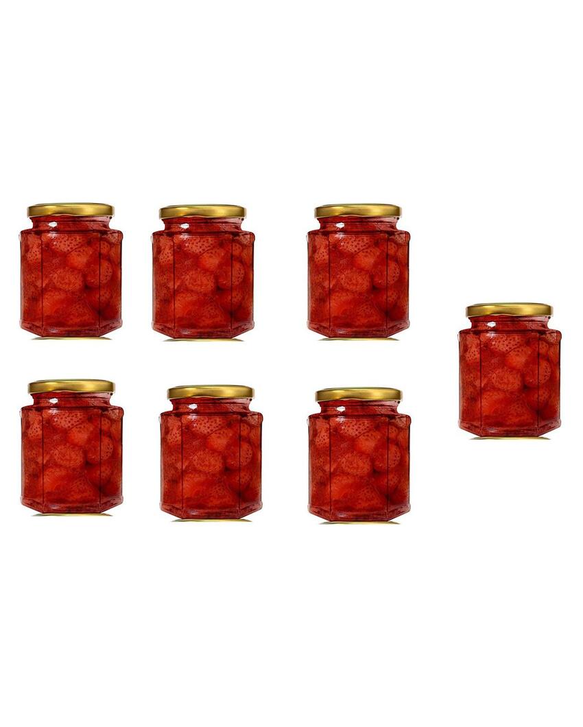 Medium Clear Glass Jar for Kitchen Storage and Organization | 400 ML | 4 x 5 inches