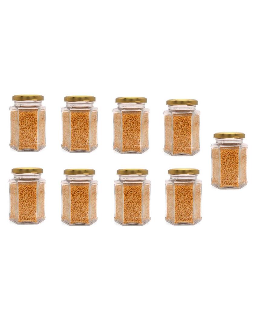 Compact Clear Glass Storage Jar for Kitchen Pantry Needs | 400 ML | 4 x 5 inches