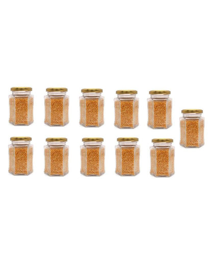 Compact Clear Glass Storage Jar for Kitchen Pantry Needs | 400 ML | 4 x 5 inches