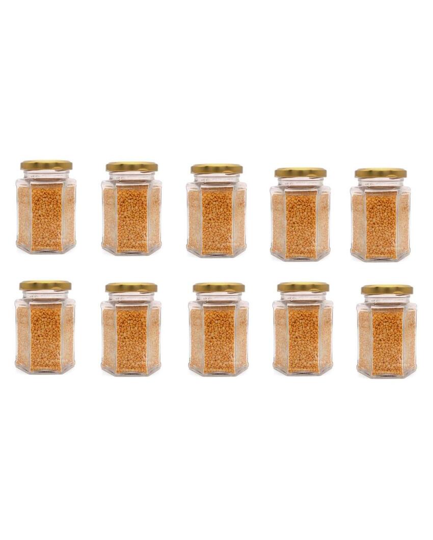 Compact Clear Glass Storage Jar for Kitchen Pantry Needs | 400 ML | 4 x 5 inches