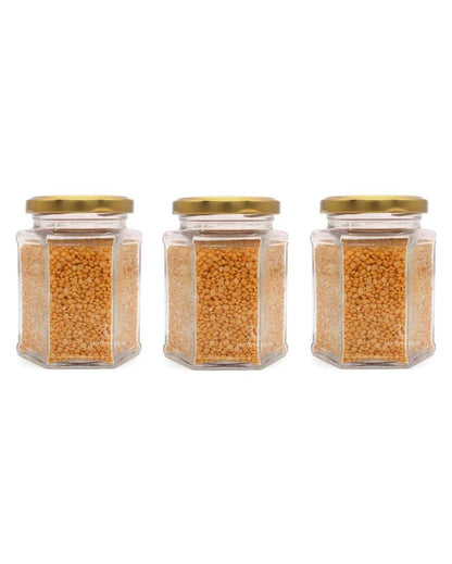 Compact Clear Glass Storage Jar for Kitchen Pantry Needs | 400 ML | 4 x 5 inches