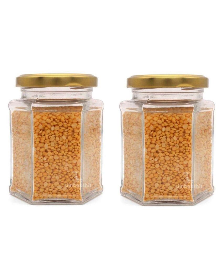 Compact Clear Glass Storage Jar for Kitchen Pantry Needs | 400 ML | 4 x 5 inches