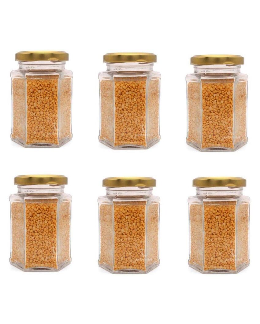 Compact Clear Glass Storage Jar for Kitchen Pantry Needs | 400 ML | 4 x 5 inches