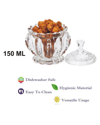 Clear Versatile Glass Jar for Storing Small Kitchen Essentials | 150 ML | 4 x 5 inches