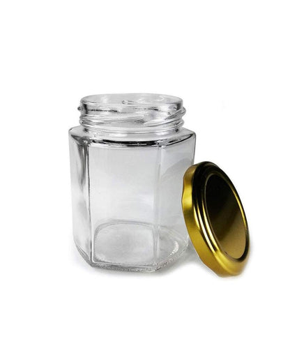 Medium Clear Glass Cookie Jar for Kitchen Storage | 200 ML | 4 x 4 inches