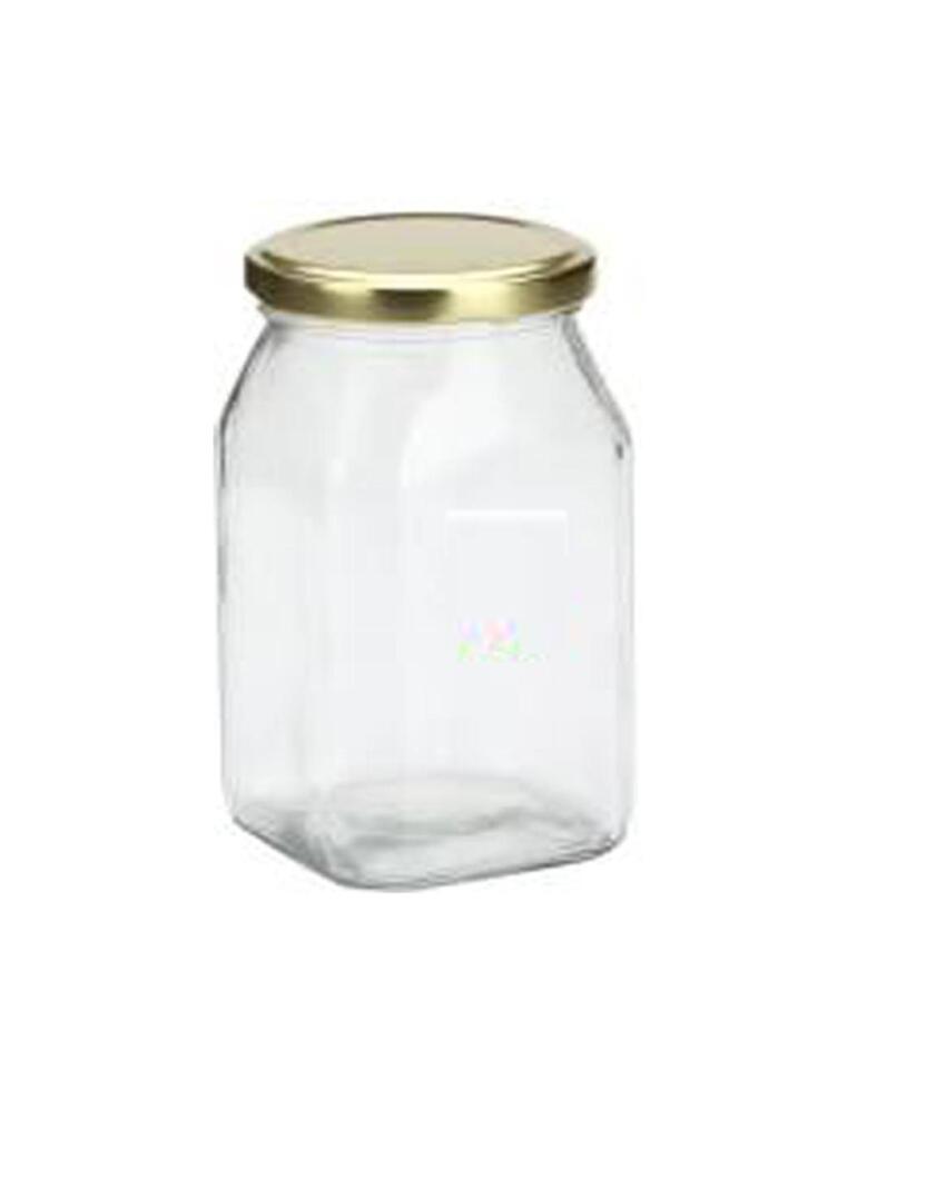 Stylish Clear Glass Cookie Jar for Kitchen and Pantry Needs | 200 ML | 3 x 4 inches