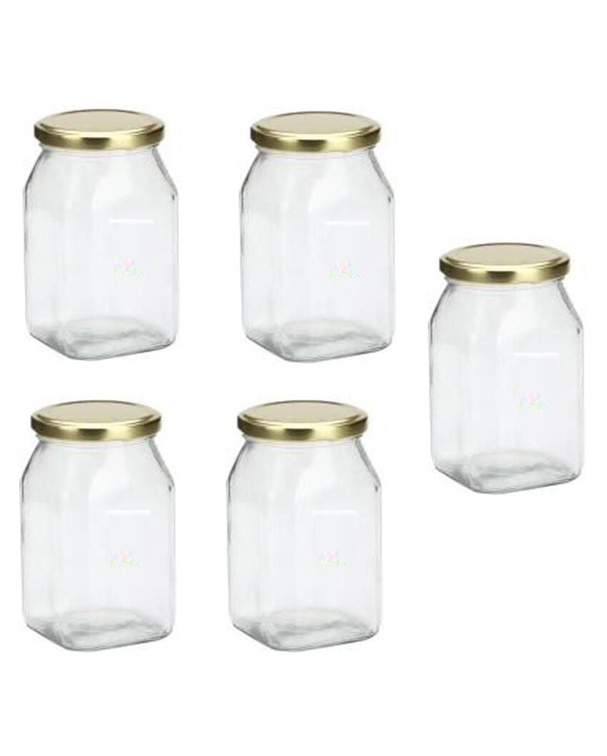 Stylish Clear Glass Cookie Jar for Kitchen and Pantry Needs | 200 ML | 3 x 4 inches