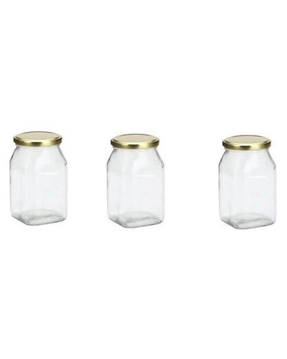 Stylish Clear Glass Cookie Jar for Kitchen and Pantry Needs | 200 ML | 3 x 4 inches