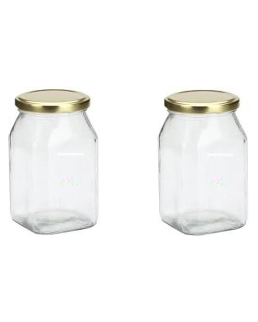 Stylish Clear Glass Cookie Jar for Kitchen and Pantry Needs | 200 ML | 3 x 4 inches