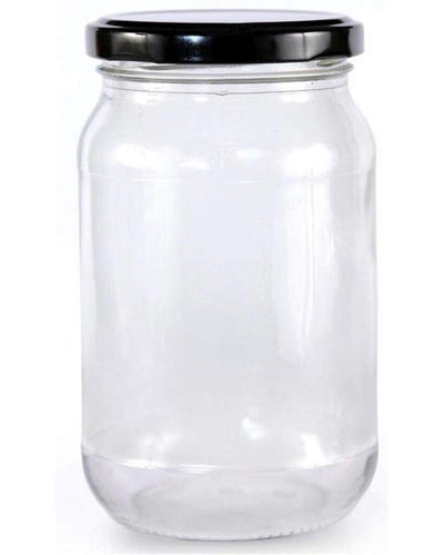 Sleek Clear Glass Cookie Jar for Efficient Home and Kitchen Use | 500 ML | 4 x 5 inches