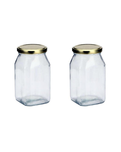 Sleek Clear Glass Cookie Jar for Pantry Organization | 200 ML | 3 x 4 inches