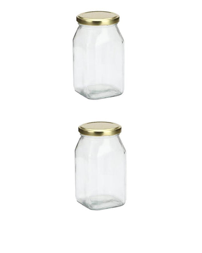 Sleek Clear Glass Cookie Jar for Pantry Organization | 200 ML | 3 x 4 inches