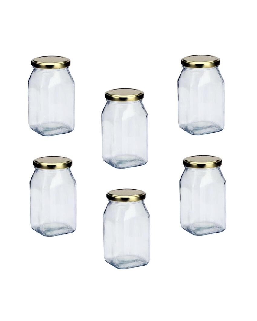 Sleek Clear Glass Cookie Jar for Pantry Organization | 200 ML | 3 x 4 inches