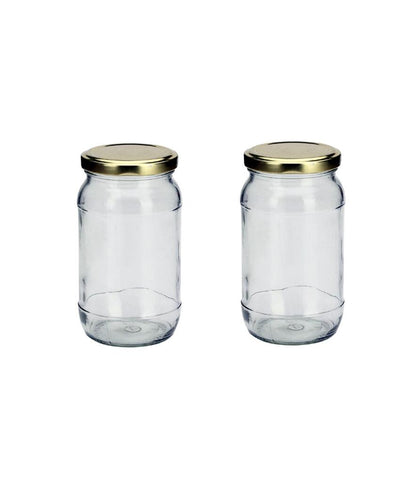 Clear Glass Cookie Jar for Kitchen Essentials | 400 ML | 3 x 6 inches