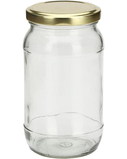 Clear Glass Cookie Jar for Kitchen Essentials | 400 ML | 3 x 6 inches